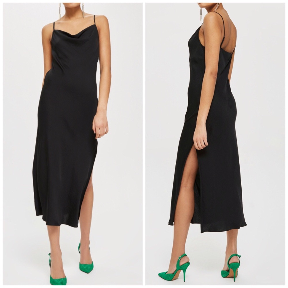 Topshop midi slip dress
